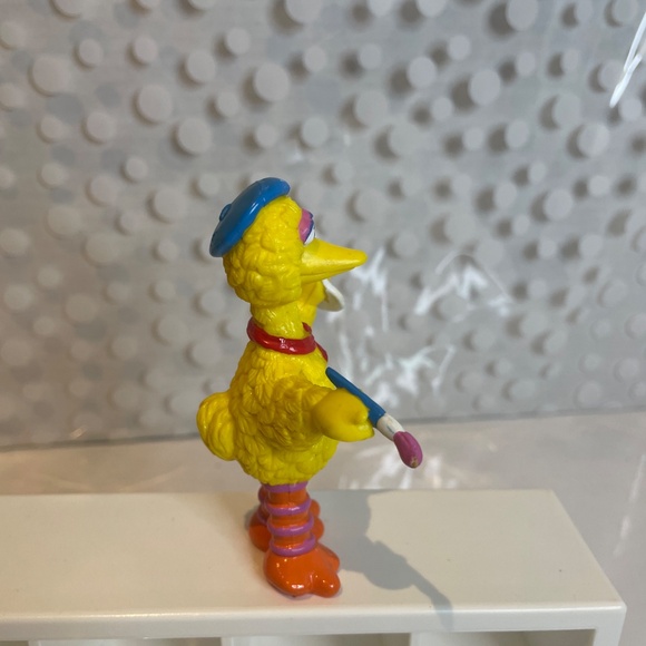 💕3 for $10- Vintage Sesame Street Big Bird 🎨Artist Painter Figure - Picture 5 of 6